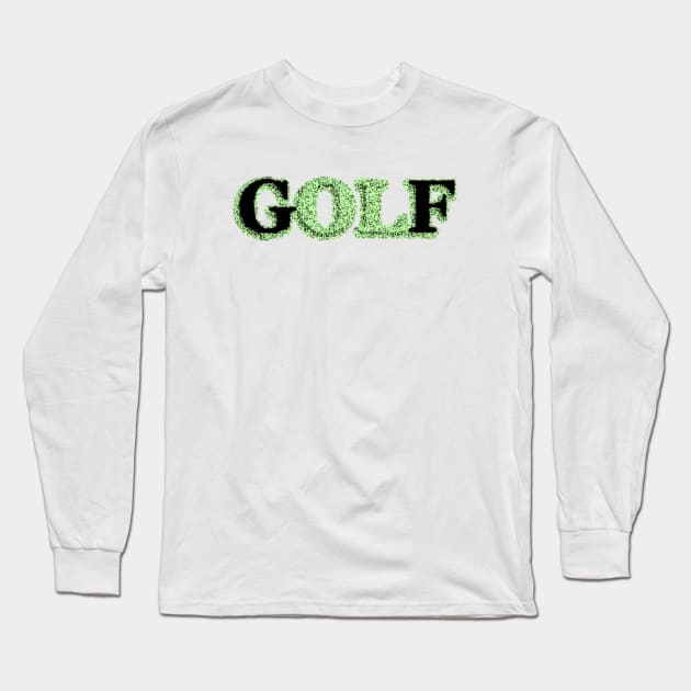 Green Golf Long Sleeve T-Shirt by Moses77